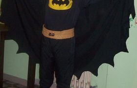 Idee di carnevale: il costume da Batman di Federica