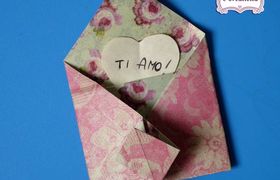 Come fare una busta origami per i biglietti d'auguri