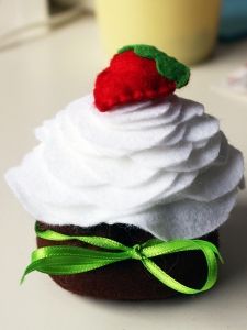 cupcake in feltro