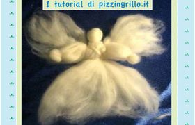 Come fare un angelo di lana cardata