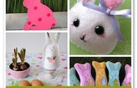 Coniglietti di Pasqua con tutorial e cartamodelli