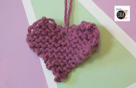 Come fare un cuore a maglia
