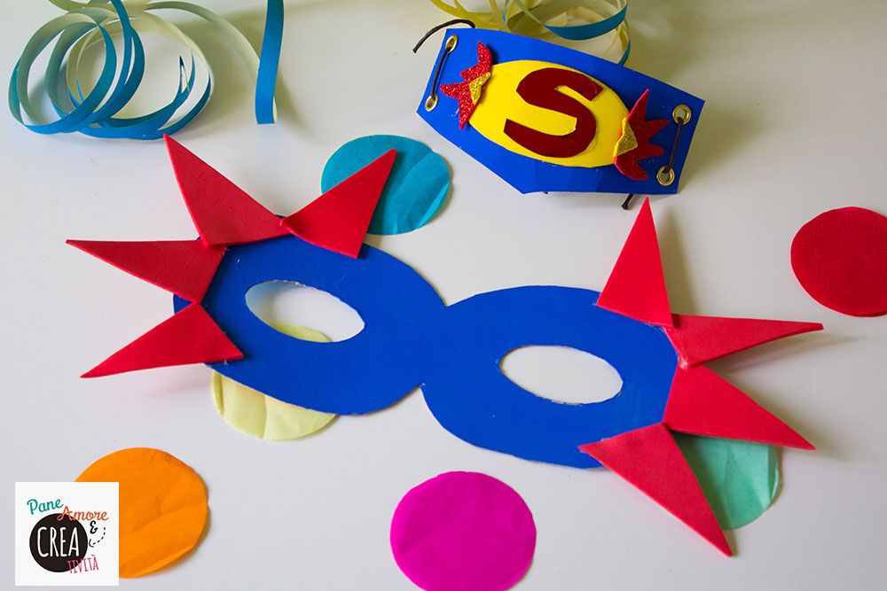 SouthStar Maschere per Bambini 15pcs Maschere Feltro Superhero Mask con Corda Elastica,Ideale per Feste di Bambini 