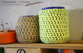 copribarattolo uncinetto