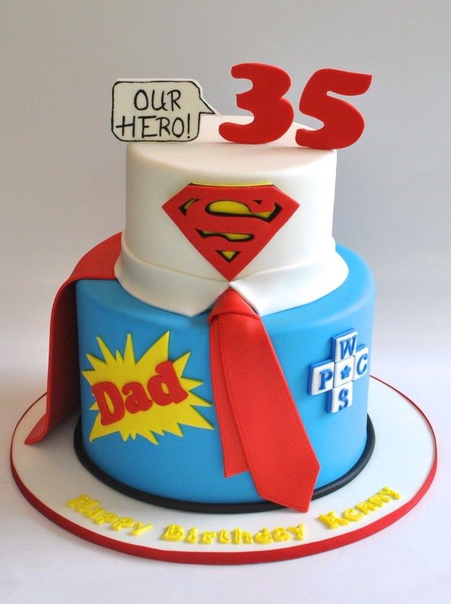 Birthday Cake For Dad Superdad Cake Hopes Sweet Cakes Pinterest Cake Dad Cake And - birijus.com
