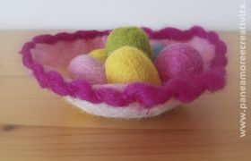 Pasqua: come creare un nido di feltro per gli ovetti